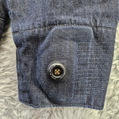 Levi's x Google Jacquard Men's Commuter Trucker Jacket Medium Dark Indigo NWOT - Picture 2 of 23