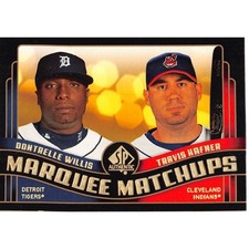 2008 SP Authentic #MM-11 Dontrelle Willis / Travis Hafner Marquee Matchups