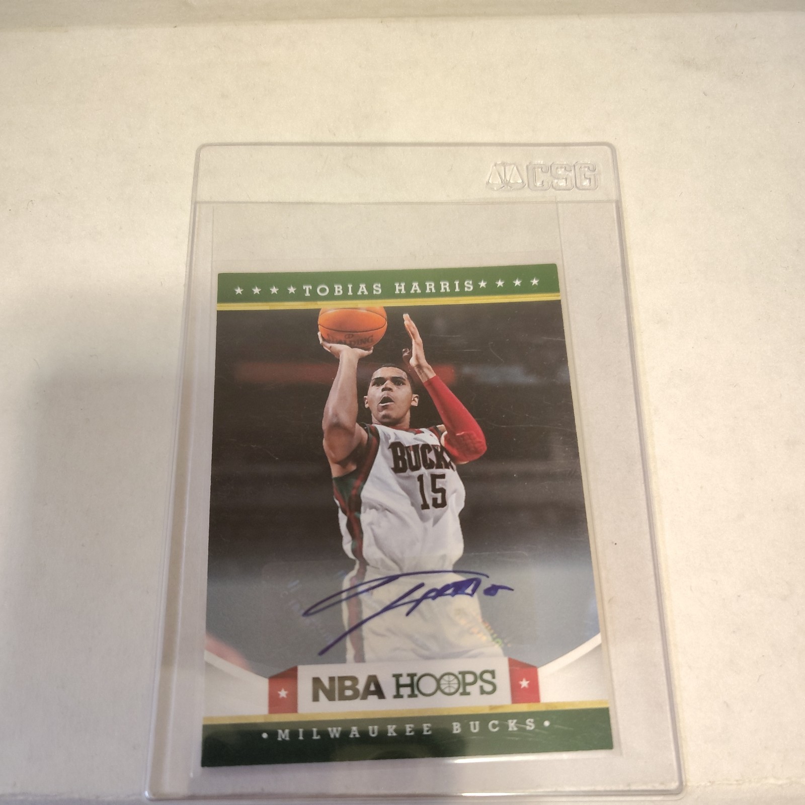 2012-13 TOBIAS HARRIS PANINI NBA HOOPS ROOKIE AUTOGRAPH #240 SP RC