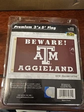 Texas A&M Aggies 3 x 5 ft. Flag BSI Products # 35730 BEWARE ATM AGGIELAND New