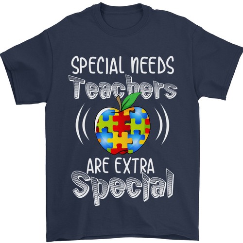 Special Needs Teachers Autism Autistic ASD Mens T-Shirt 100% Cotton - Picture 3 of 28