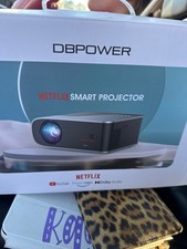 DBPOWER Movie Projector Native 4K 1080p WiFi Bluetooth Built-in Netflix 500ANSI