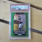 2024 Prizm Caleb Williams Emergent Green Prizm PSA 10 Chicago Bears