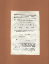 1797 REVOLUTION Barbé-Marbois  Traité de Paix avec l'Autriche