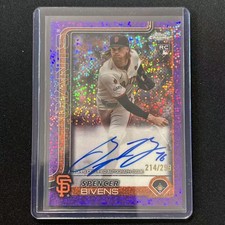 🀄2025 TOPPS CHROME BASEBALL AUTO PURPLE SPECKLE /299 RC SPENCER BIVENS