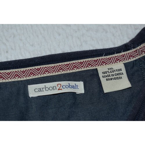 Suéter Carbon 2 Cobalto Para Hombre Talla 2XL Pullover Púrpura Rayas Algodón - Imagen 7 de 7