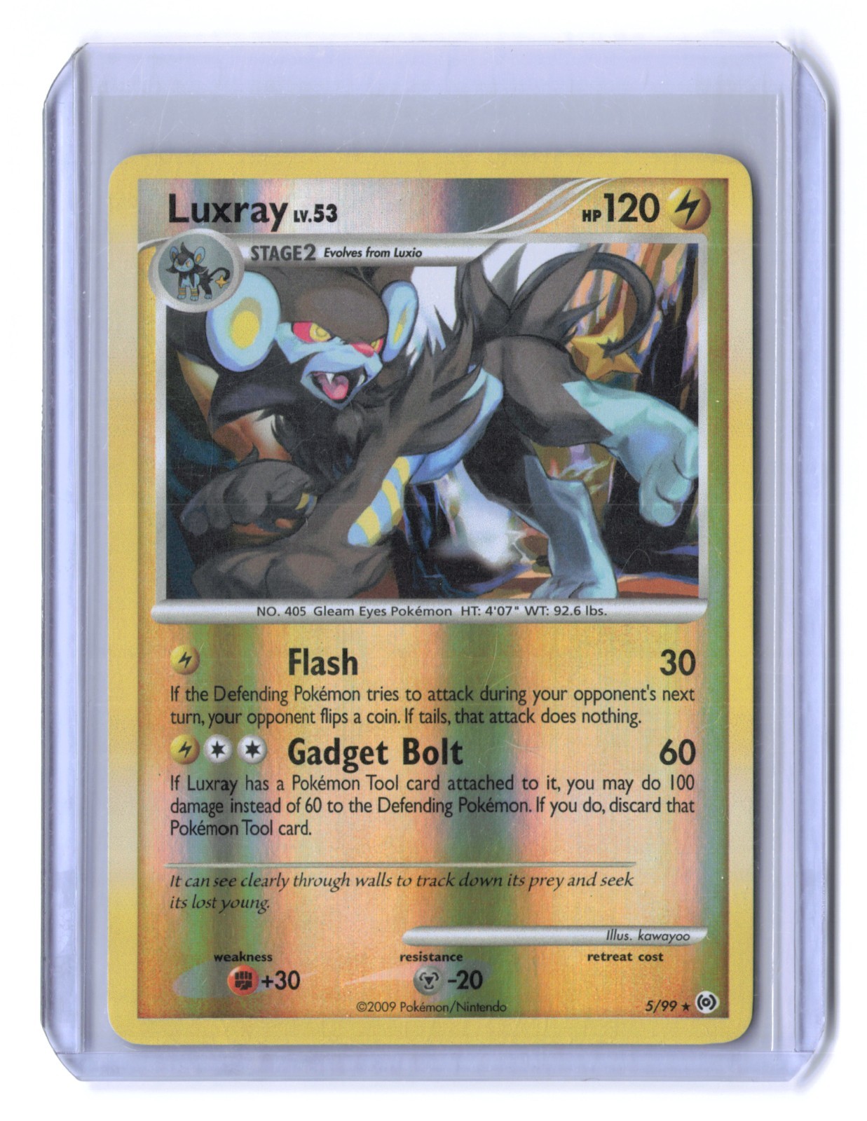 Luxray 5/99 Reverse Holo Platinum Arceus Pokémon TCG Vintage NM