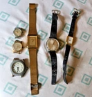 LOT Vintage Watches Wristwatches Delaware 17 Jewels Lorus Timex Bifora Top Men's