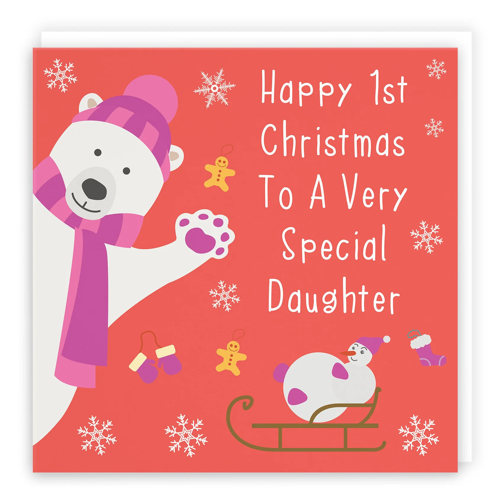 Daughter's 1st Christmas Card Iconic