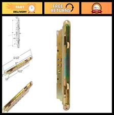 12.5" Dual Point Sliding Glass Door Lock, Double Hook Mortise, 3/8" Plate, Repai