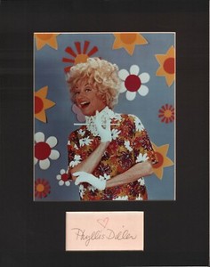 Phyllis-Diller-Signed-Autographed-Cut-Matted-11x14-w-COA-073019DBT2