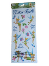 Disney Fairies Tinker Bell Glittered Stickers Sheet Includes 21 Stickers New