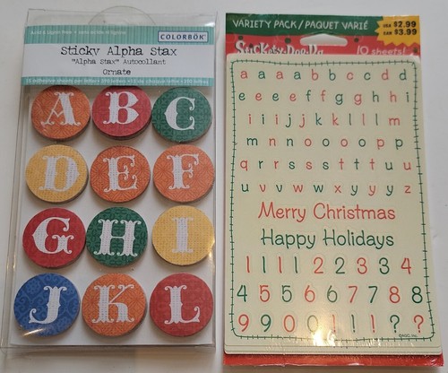 Huge Lot 46 Pack Alphabet Letters Numbers Symbols Fonts Styles Stickers Crafts J - Picture 8 of 8