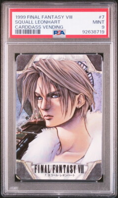 PSA9 No.7 Squall Leonhart Final Fantasy 8 FF8 Carddass BANDAI | eBay