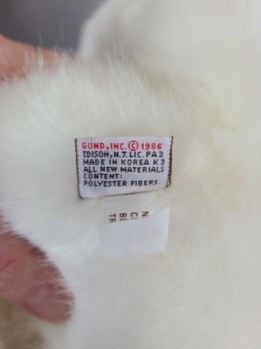 Vintage Gund White Kitty Floral Collar 1986 - Picture 8 of 10
