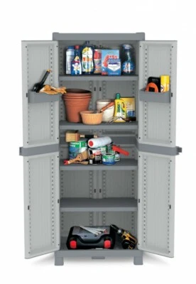 KREHER XL Kunststoffschrank Putzschrank Haushaltsschrank Schrank Gartenschrank NEU