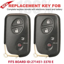 2 UNLOCKED FITS LEXUS IS250 IS350 GS350 LS460 ES350 SMART KEY REMOTE 271451-3370