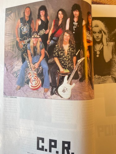Metallica - Viva Rock magazine 1983 Axl Rose poster - Accept Skid Row Zakk Wylde - Picture 5 of 9
