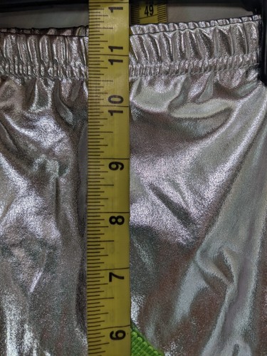 Girls Youth Aaronano Silver, Green, Blue OR Pink Neon Fringe Dance Pants - Picture 37 of 57
