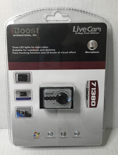 Iboost Live Cam 20 Megapixel With Microphone Model 71380 New - Picture 1 of 3