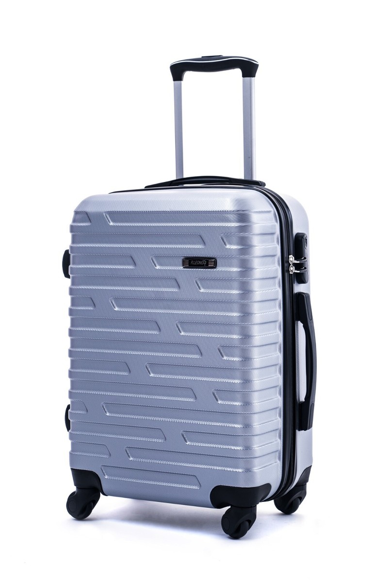 Valigie Abs Pezzi Set Valigie Pezzi ABS Trolley Rigido Con  Ruote 360° (XS, S, M, L) In Blu Valigia Media