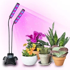Bell + Howell Bionic Grow LED Indoor Grow Light with 2 Adjustable Head Lights