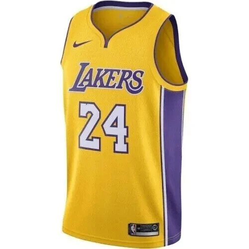 Nike Lakers Kobe Bryant ユニフォーム 24 Nike Los Angeles Lakers #24 Kobe Bryant Icon Edition Men