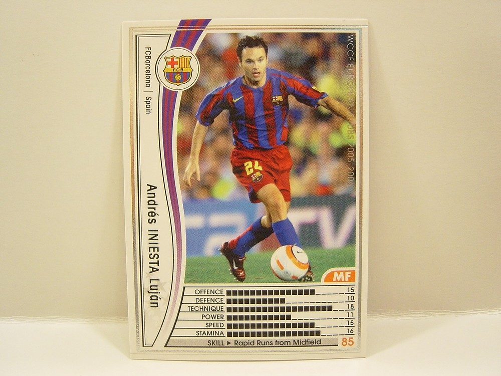 Panini WCCF 2005-06 Andres Iniesta No.24 FC Barcelona Spain