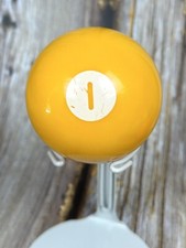 Vintage Replacement Billiard Pool Ball 2 1/4" Diameter Number 1 Solid Yellow
