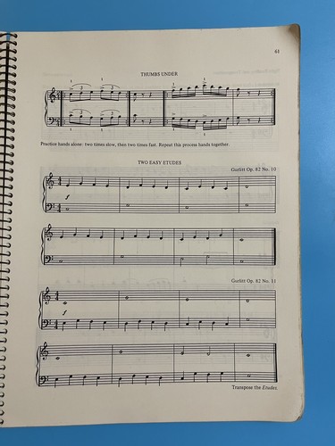 Keyboard Musicianship Group Piano for Adults Book One Third Edition 1979 - Picture 4 of 5