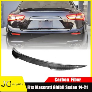Carbon Fiber Rear Trunk Spolier Wing Boot Lip For 2014-Up Maserati Quattroporte Carbon Fiber Rear Trunk Spolier Wing Boot Lip For 2014-Up Maserati Quattroporte