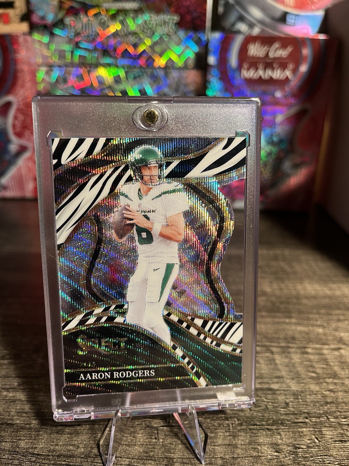 2023 Panini Select Aaron Rodgers Club Level Die-Cut Zebra SSP