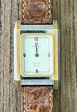 Omega De Ville 1387 Watch Quartz Vintage Woman White Dial To Restore