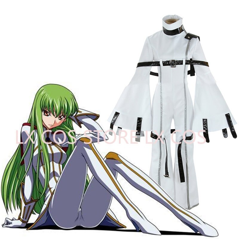 Anime Code Geass Lelouch of the Rebellion CC Cosplay White Jumpsuit main image 0