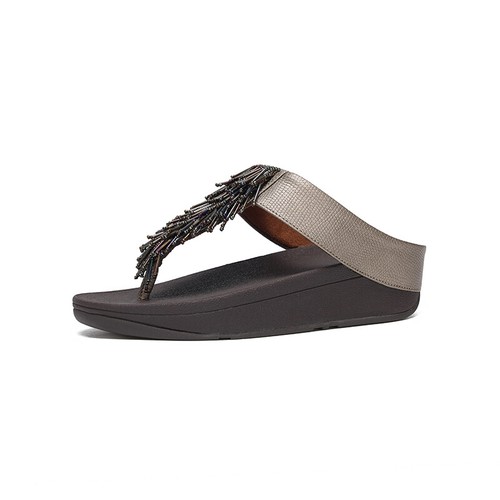 Fitflop Mujer Cuero Verano Zapatillas Borlas Sandalias Mulas Playa Plataforma Zapatos - Imagen 11 de 22
