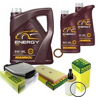 Inspektionspaket 7L 5W-30 FüR Mercedes Sl R231 350 Glk-Klasse X204 Cls C218