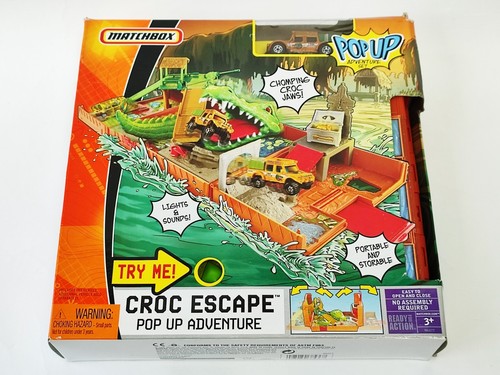 Matchbox Diecast Pop Up Adventure Set 2008 - Croc Escape N6077 sellado de fábrica 2 - Imagen 1 de 6