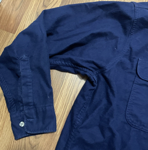Vintage Fieldmaster Shirt Mens Extra Large Blue Flannel Hunting Fishing Made USA - Picture 12 of 13