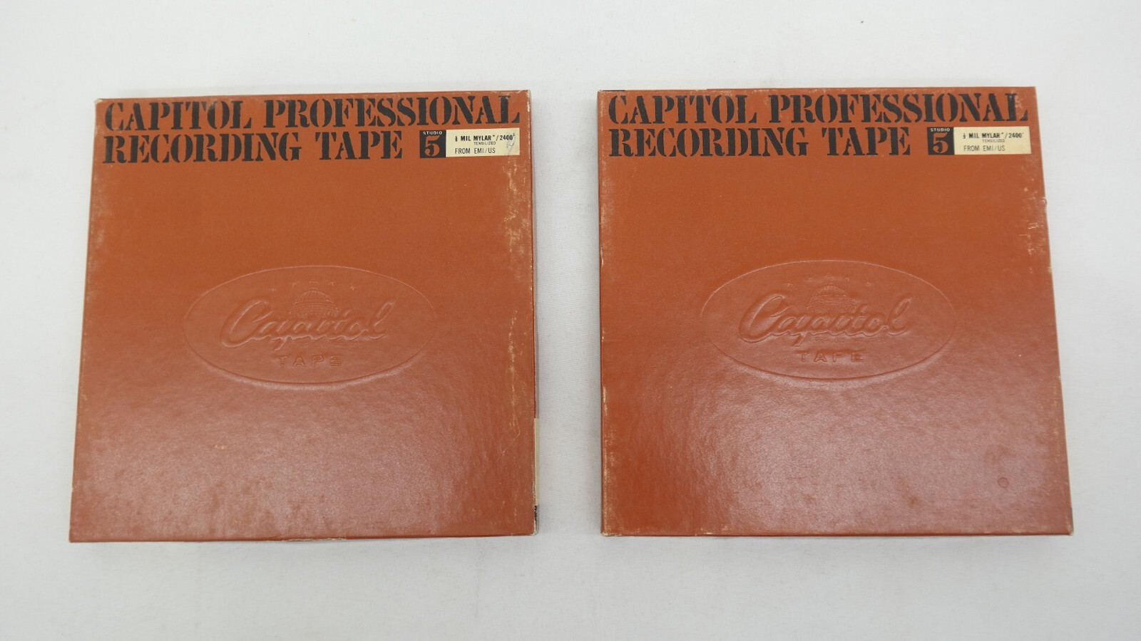 Capitol Professional Recording Tapes Studio 5 2400' .5 Mil Mylar 7" Reels   TF