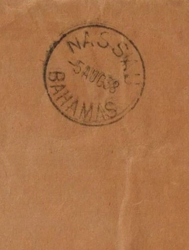 巴哈马 1938 年 OHMS 保护套 带单环冠圈和其他标志 罕见 — 第 3/4 张图片