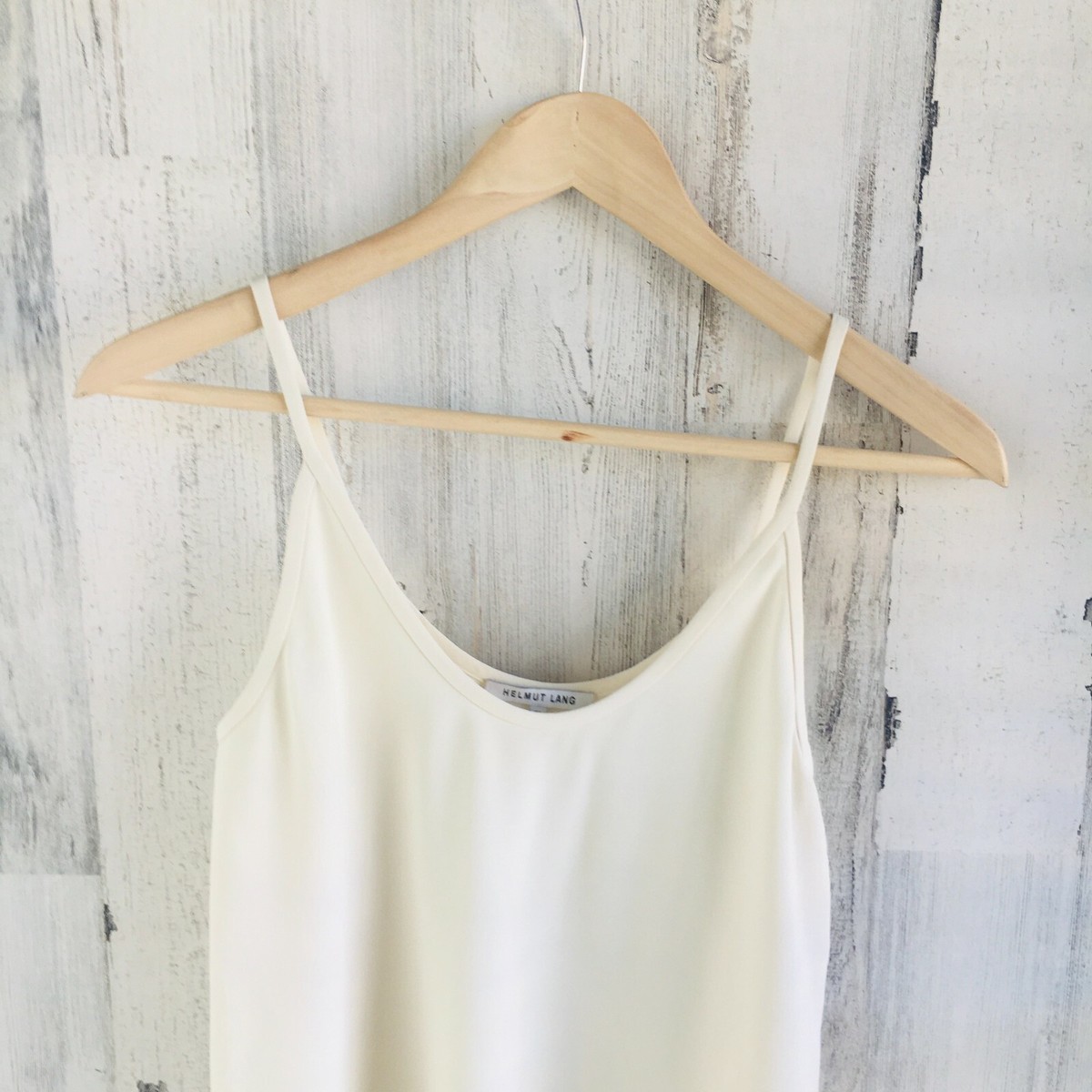 NWT $295 Helmut Lang Side Drape Asymmetrical Hem Tank Top