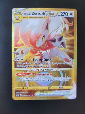 Hisuian Zoroark VSTAR 213/196 NM Pokemon SWSH11 Lost Origin Secret