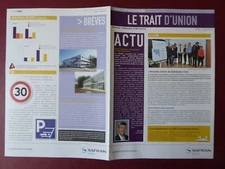 LE TRAIT D'UNION 93 6/15 SNECMA SAFRAN VILLAROCHE MONTEREAU SECURITE DEPLACEMENT