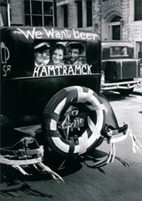 We Want Beer Vintage Car Humorous / Funny America Collection Birthday Card