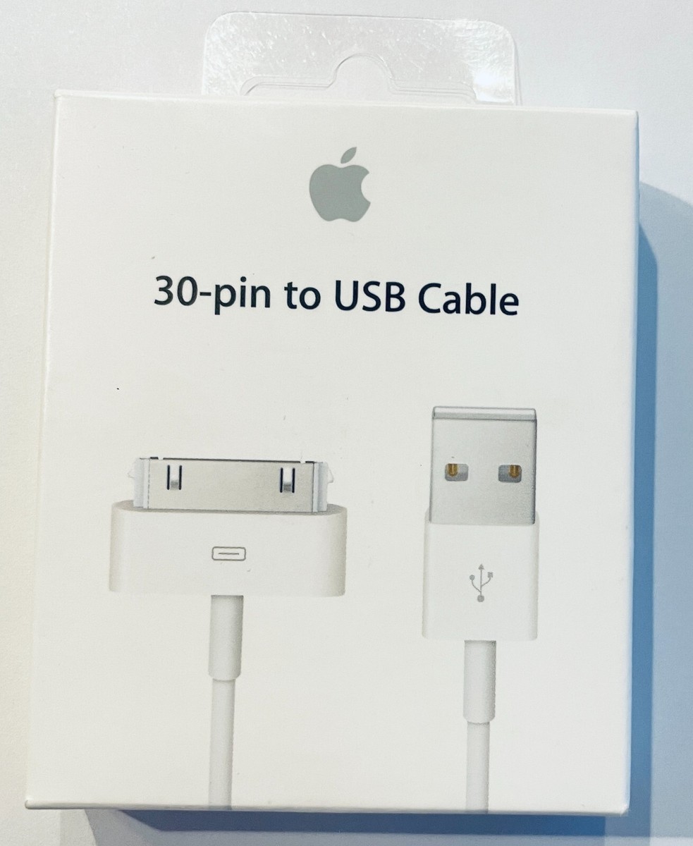 Apple 30-pin to USB Cable MA591G/C Genuine NOT FAKE Sealed