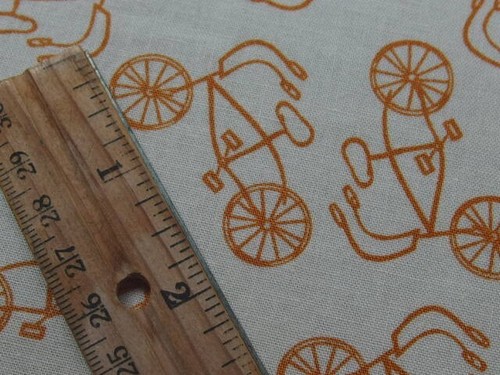 Cotton Fabric Retro bicycle 44" x 36" By Moda 735 - Picture 6 of 8