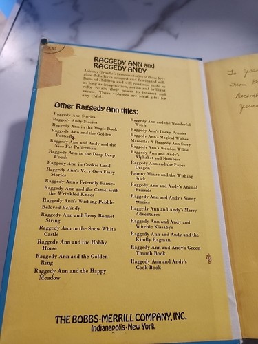 Raggedy Andy Andy's Stories Johnny Gruelle Vintage 1960 HC Illustrated Book Rare - Picture 11 of 13