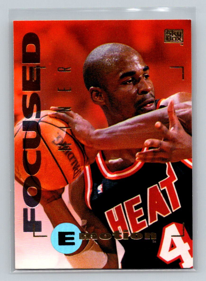 1994-95 SkyBox E-Motion #49 Harold Miner Miami Heat Basketball Card