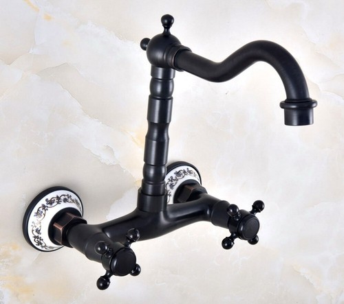 Bathroom Faucet Swivel Wall Mount Bathtub Mixer Tap Oil Rubbed Bronze mnf816 - Picture 7 of 10