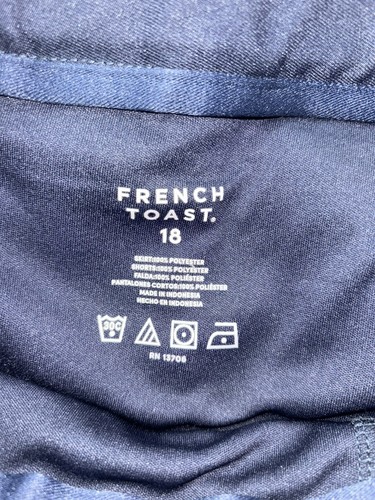 French Toast Uniform Skort Skirt Girls Size 18 Navy Blue Pleated Adjustable - Picture 17 of 24